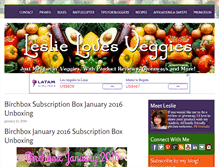 Tablet Screenshot of leslielovesveggies.net